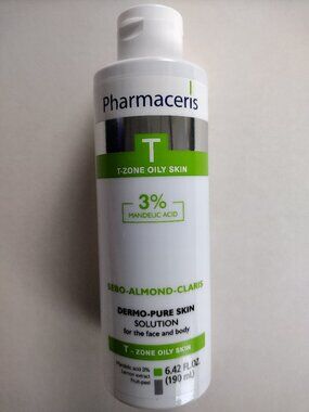 Pharmaceris T Zone Sebo-Almond-Claris Dermo-Pure Skin Solution  6.42 fl oz NEW